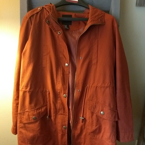 orange utility jacket